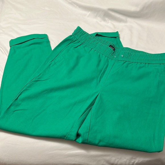 J Crew Factory Linen Ankle Pant - Picture 1 of 3
